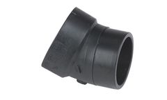 Nibco - Model Spg x H - ABS DWV-5808-2 - 22-1/2° Street Elbow for Drainage and Ventilation Systems