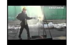 Cristanini - Wjfe 300 - Water Jet Steel Cutter and Fire Estinguisher System Video