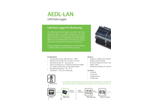 Model AEDL-LAN - Monitoring System with Data Logger Brochure