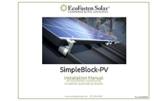 SimpleBlock - Model PV - Rail-Free Racking System - Manual