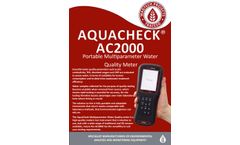 AquaCheck - Model AC2000 - Portable Multiparameter Water Quality Meter - Brochure