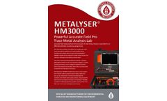 Metalyser - Model Field Pro HM3000 - Professional Portable Heavy Metals Analysis System  - Brochure