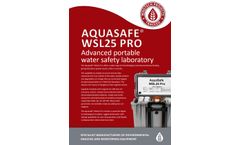AquaSafe - Model WSL25 Pro - Portable Water Safety Laboratory Kit - Brochure