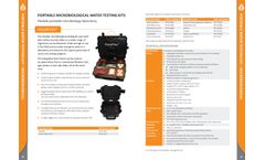 AquaFlex - Model MFX50 - Portable Microbiological Water Testing Kits - Brochure
