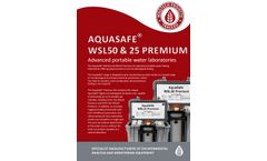 AquaSafe - Model WSL25 Premium - Portable Water Laboratories Kit - Brochure