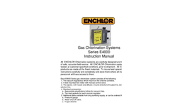 Model 4000 Series - Chlorine Gas Feeder - Operation Manual