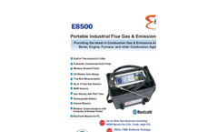 E8500 - Portable Industrial Flue Gas & Emissions Analyzer Brochure