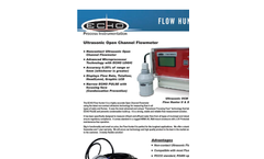 ECHO Flow Hunter - II and XDS 03 - Transducer - Ultrasonic Open Channel Flowmeter Brochure
