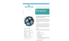 Warden Biomedia - Model Biopipe - Pipe Shaped Random Filter Media - Brochure