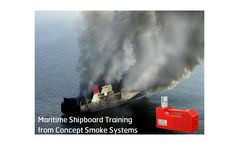 Smoke generator device for maritime shipboard fire training