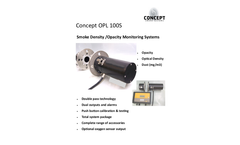 Concept - Model OPL 100S - Smoke Density / Opacity Monitoring System - Brochure
