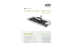 Akasol - Model 15 OEM 37 PRC - Lithium Ion Battery Systems Brochure