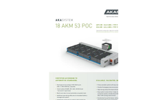 Akasol - Model 18 AKM 53 POC - Lithium Ion Battery Systems Brochure