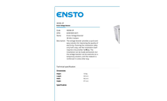 Ensto - Model VB30K-3P - Voltage Booster Brochure