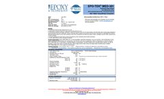 Epoxy - Model MED-301 - Biocompatible Adhesives - Datasheet