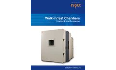 Espec - Model EWS - Solid Walk-in Chambers - Brochure