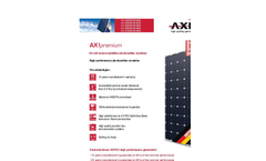 AXIpremium - 60-Cell Monocrystalline Solar Module Brochure
