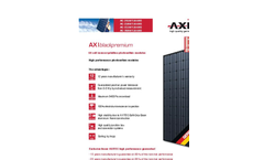 AXIblackpremium - 60-Cell Black Mono Solar Module Brochure