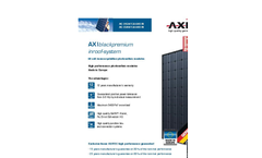 AXIblackpremium - Model SolRif - 60-Cell Monocrystalline in-Roof Module Brochure
