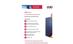 AXIpower - 48-Cell Polycrystalline Solar Module– Brochure