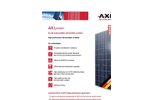 AXIpower - 60-cell Polycrystalline Solar Modules– Brochure