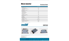 Intisol - Model SMP300 - Micro Inverter Brochure