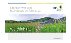 KPV Solar - EPC Services - Brochure