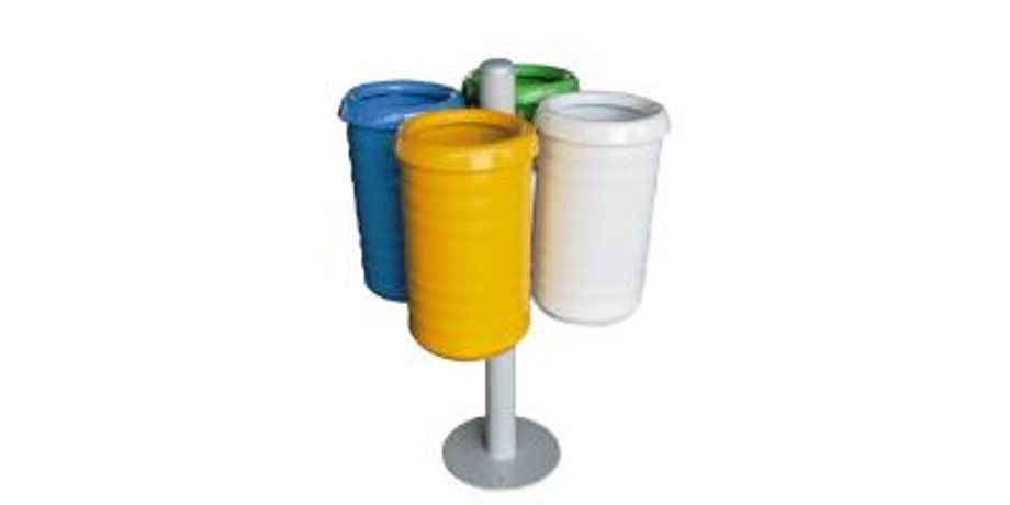 Eco-Isola - Model 1101048 - Separated Waste Collection Four Bins