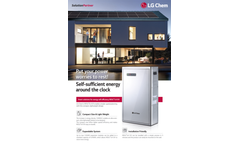 LG Chem Resu - Model 6.4 EX - Power Storage Systems Brochure