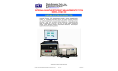 PET - Model EQE1400 - Spectral Response Systems - Specification Sheet