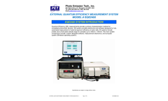 PET - Model EQE2400 - External Quantum Efficiency Measurement System - Spec Sheet