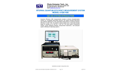 PET - Model IQE1400 - Internal Quantum Efficiency Measurement System - TechSpec