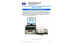 PET - Model IQE2400 - Internal Quantum Efficiency Measurement System - Brochure