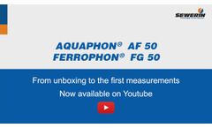 AQUAPHON AF 50 / FERROPHON FG 50: pipe and water leak locator -Tutorial Trailer - Video