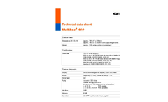 Multitec - Model 410 - Multi-Gas Warning Device - Technical Datasheet