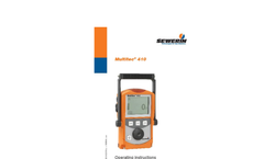 Multitec - Model 410 - Multi-Gas Warning Device - Operating Instructions Manual