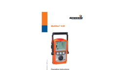Multitec - Model 520 - Versatile Multi-Gas Warning Device for Workplace Monitoring - Operating Instructions Manual