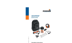 Aquaphon - Model A 50 - Professional Electro-Acoustic Water Leak Detector- Operating Instructions Manual