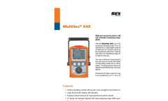 Multitec - Model 545 - Multiple Gas Measuring Device Brochure