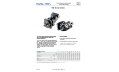 Hansa - Model TPB-TAP 70 - Fixed Displacement Bent Axis Axial Piston Pumps Brochure
