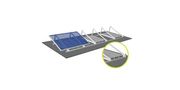 Flat Roof Ballast Mounting System for PV Modules