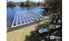 Hydrelio Floating PV installation - Orlando Utilities 32 kWp Video