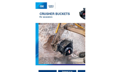 Model CBE 10 - Crusher Buckets for Excavator Brochure