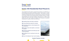 SnapNrack - Model Series 100 UL - Residential Roof Mount System Datasheet
