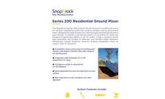 SnapNrack - Model Series 200 UL - Residential Ground Mount System Datasheet