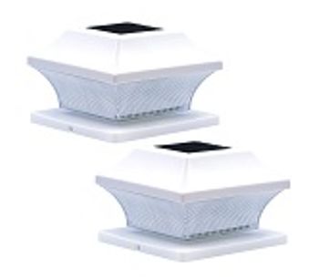 Sogrand - Model SPD5002 - White Solar Post Cap Light Set