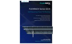 FLEXRACK - Model SERIES G3-X - Self-Squaring Fixed Tilt Racking - Datasheet