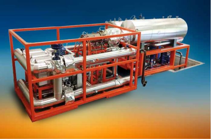 Zuccato Energia - Model ZE-400-LT - 420-KWE, Skid-Mounted, Low Temperature Organic Rankine Cycle (LT-ORC) Power Generation Module