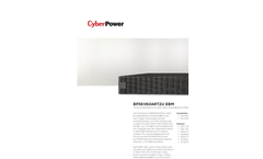 CyberPower BP36V60ART2U Extended Battery Modules Datasheet