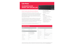 CyberPowe - Model OL1000RTXL2UN - Smart App Online UPS System - Datasheet